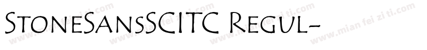 StoneSansSCITC Regul字体转换